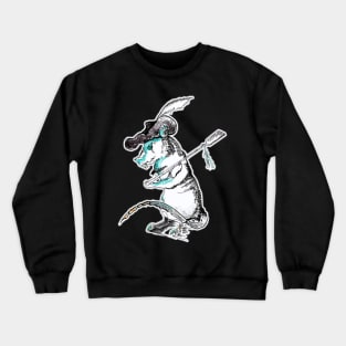 Pirate zombie rat - Halloween inspired art and designs Crewneck Sweatshirt